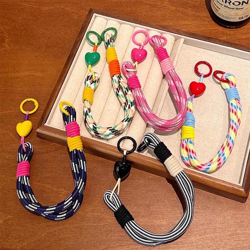 [HF]New 1Pc Cute Colorful Mobile Phone Portable Anti-loss Lovely Knot Hand Bracelet