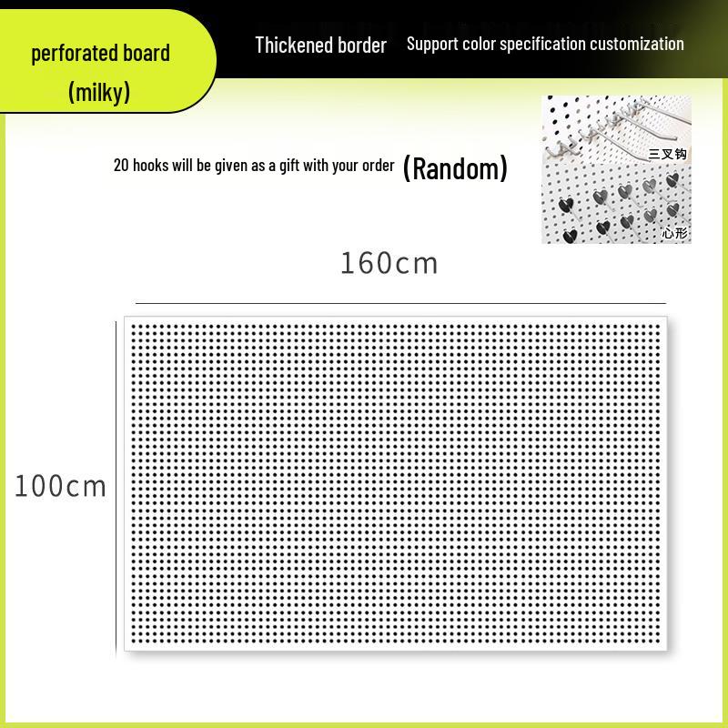 Wandmontiertes Lochplatten-Aufbewahrungsregal für Schmuck, Werkzeuge und Zubehör