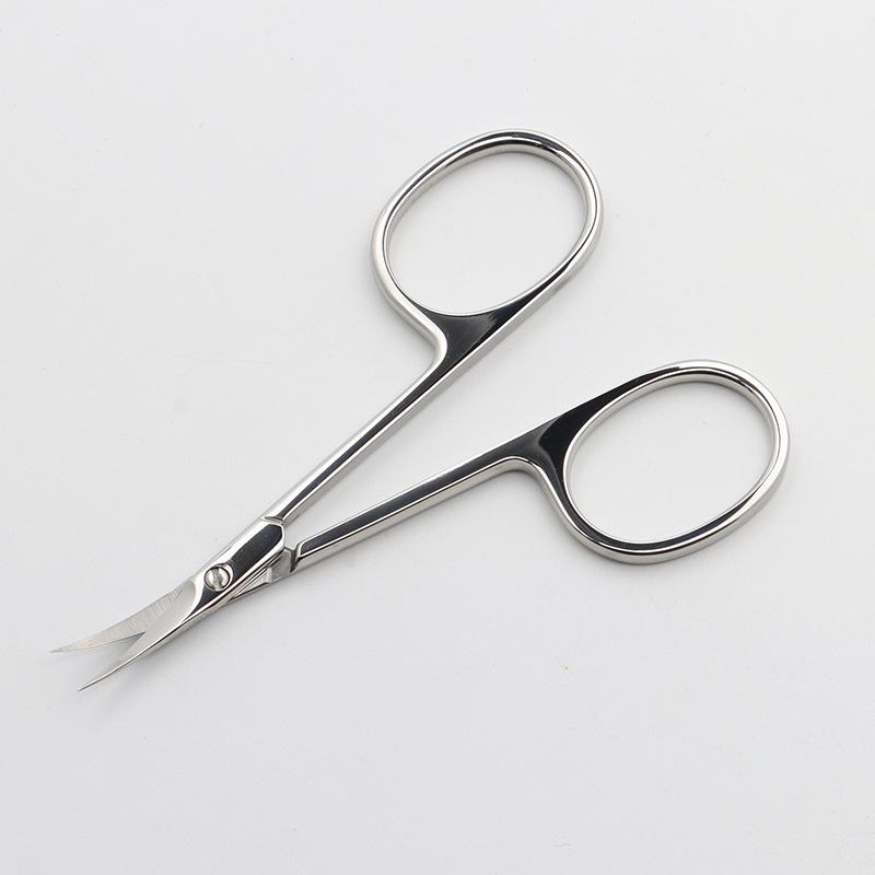 Russian-Style Cuticle Nippers: Stainless Steel, Small Curved, 45-Degree Sharpened Edge for Professional Nail Art and Dead Skin Removal.
