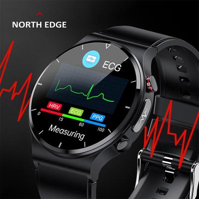 NORTH EDGE Sportovní fitness hodinky s plně dotykovou obrazovkou IP68 Vodotěsné Bluetooth chytré hodinky pro Android iOS