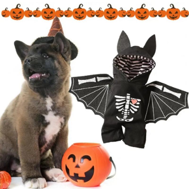 Ubranko Nietoperz dla Psa Kostiumy na Halloween dla Zwierząt Nietoperz dla Małych Średnich Dużych Psów