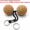 2Pcs for Key Ring Sailing Boat Float Buoyant Rope Ultraweight Wood Keychain Keyr