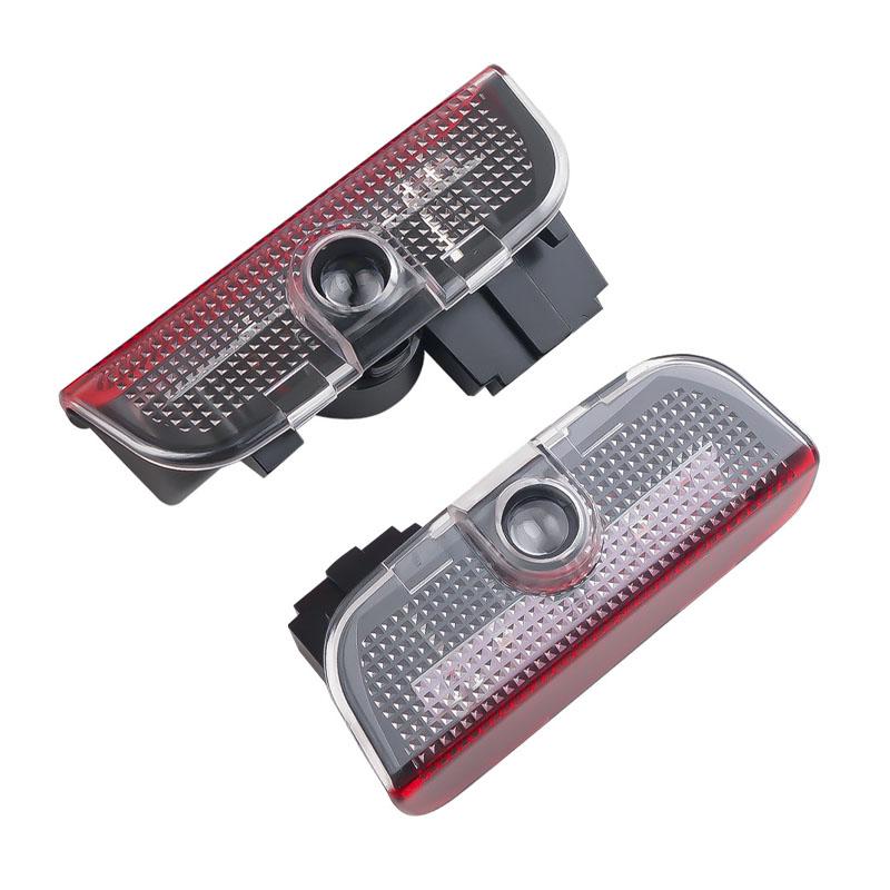2Pcs Car Door Welcome Light HD LED Projector Welcome Light For Volkswagen Scirocco POLO Tiguan Passat B5 B6 B7 Golf EOS Jetta MK6 Octavia