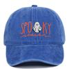 Halloween Ghost Embroidered Baseball Cap With Vintage Wash For Cosplay Fans