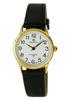 Perfect Women' 049 Gold Case, White Dial, Black Strap