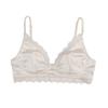 French Lace Satin Thin Women's Big Breasts Are Small and Seamless, No Steel Ring, Beautiful Back Bra Women