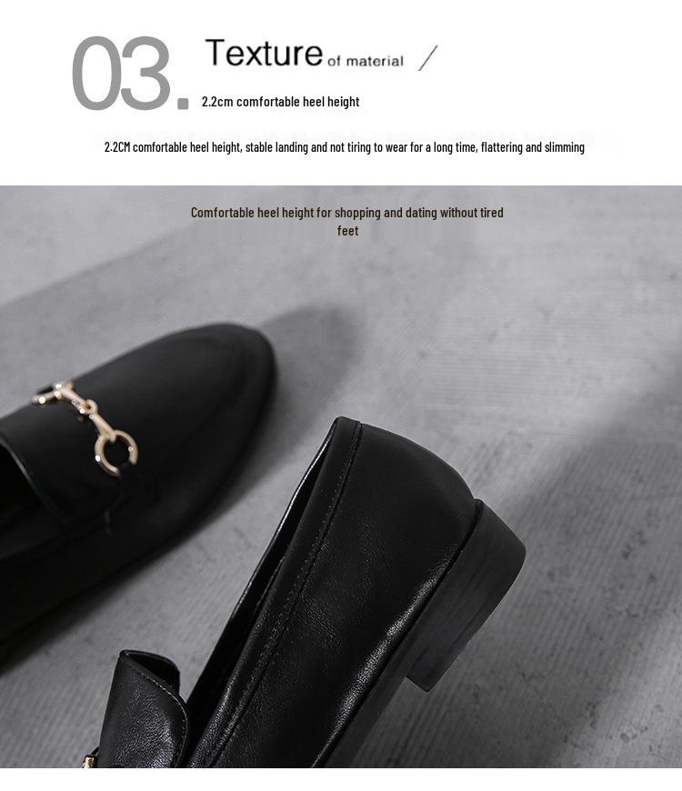 Spring 2025 Women's British Style Oxford Shoes, Slip-on, Retro Flat, Plus Sizes 41-43