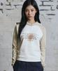 Ondaweibeu Raglan Hoodie Long Sleeve (Beige)