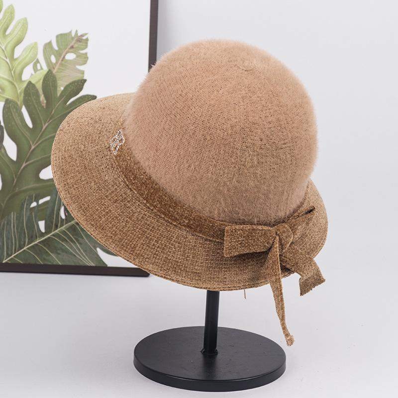 

Шапка для пожилых женщин, матерей, осень-зима, тонкий дизайн, шапка для бассейна для пожилых бабушек и бабушек среднего возраста, водонепроницаемая шапка из меха норки для жены рыбака хаки