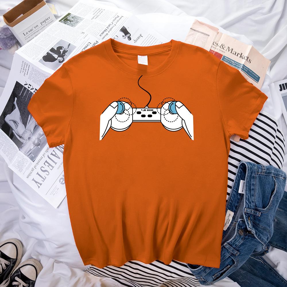 Neuartige kreative Spielkonsole 3D-gedrucktes Muster Damen-Shirt Kurzarm T-Shirt