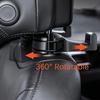 1pc Adjustable Car Seat Phone Holder with Headrest Mount - Durable ABS Material, Waterproof, Auto Vehicle Compatible, Secure Grip for Road Trips