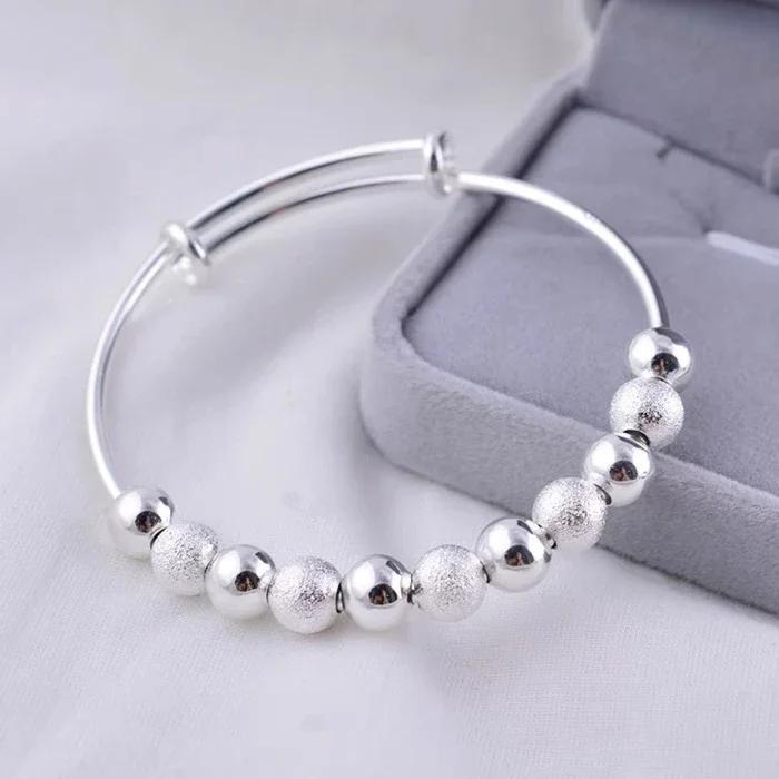 Charms 925 Sterling Silver Bracelets for Women Luxury Original Adjustable Twisted Woven Bangle Bracelet Party Wedding Jewelry