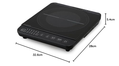 IRIS OHYAMA IHK-T391-B IH Cooktop, Single Burner, 1400W, Tabletop Design