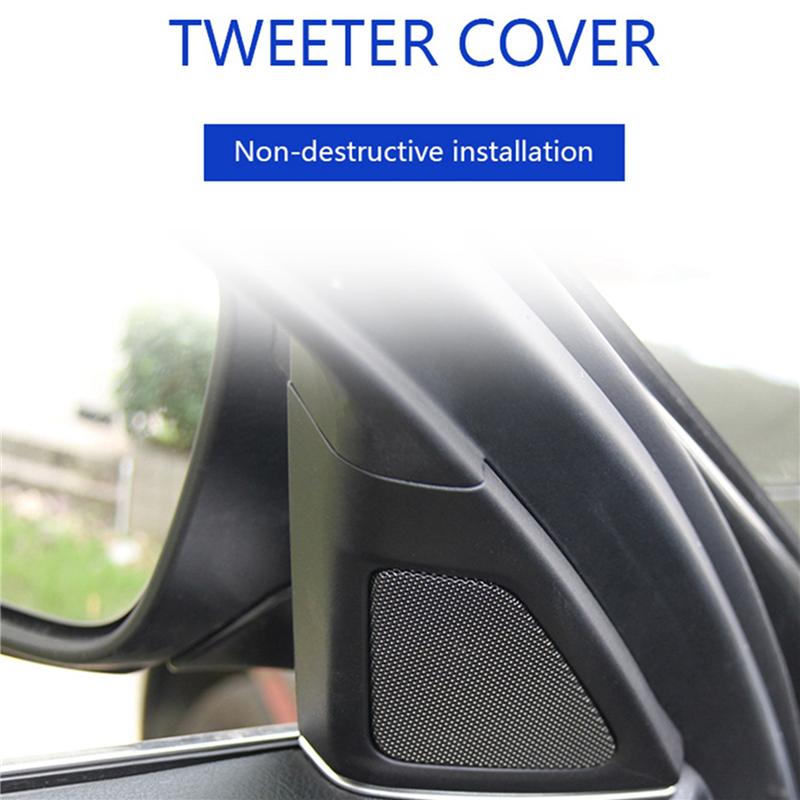 AASS-Autotürverkleidung Audio-Hupe Abdeckung Hochtöner Lautsprecher Abdeckung Zierleiste Für-BMW 5er Serie 520 523 F10 2010-2014