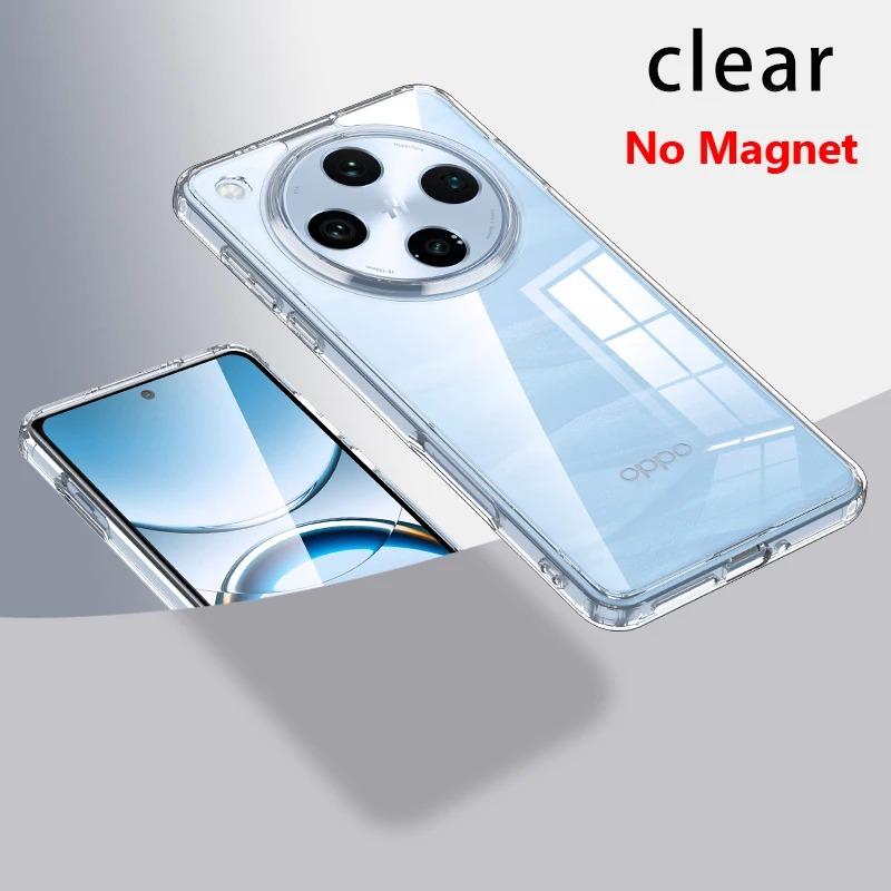 For OPPO Find X8 Pro Case Transparent Acrylic Phone Case For OPPO Find X7 Ultra X6 Pro Matte PC Hard Shockproof Back Cover