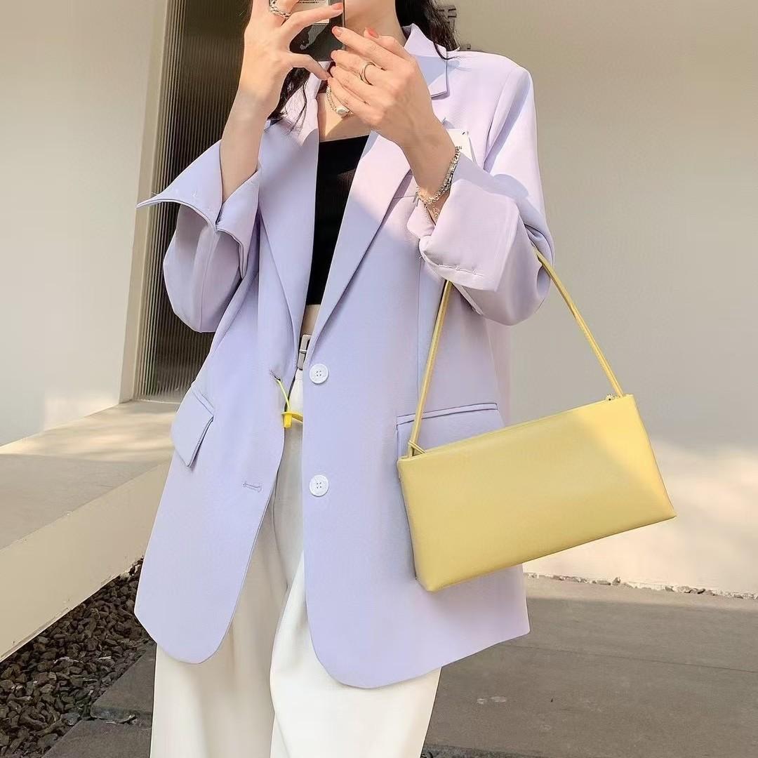 

Красная сумка-багет из кожи подмышкой, женская сумка через плечо Niche Design, высококачественная, маленькая квадратная сумка через плечо жёлтый