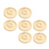 10pcs Bead Bracelet Display Tray Multipurpose Stylish Elegant Round Shape Solid Wood Jewelry Tray