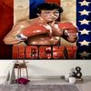 1pc The Champion of Boxing Rock-y Tapestry, Living Room, Bedroom, Office, Party Decor, Ideal Festive Gift