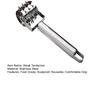 Steak Tenderizer Sharp Needle Design Polished Surface Rustproof Long Handle Comfortable Grip Stainless Steel Heavy-duty Steak Meat