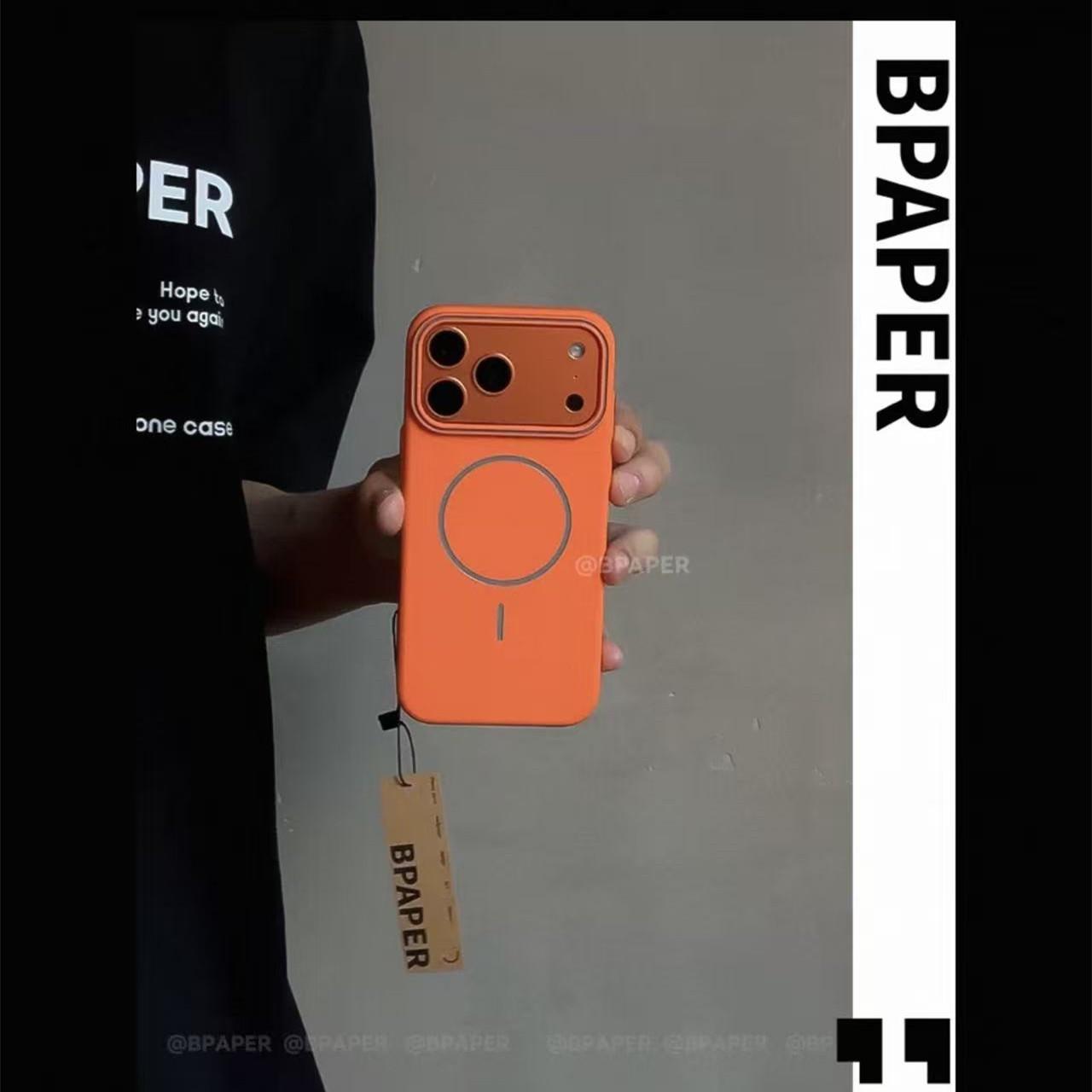 

Blue-Orange Matte Magnetic Hard Shell Case for iPhone 17 Pro Max and iPhone 16 iPhone 14 Plus