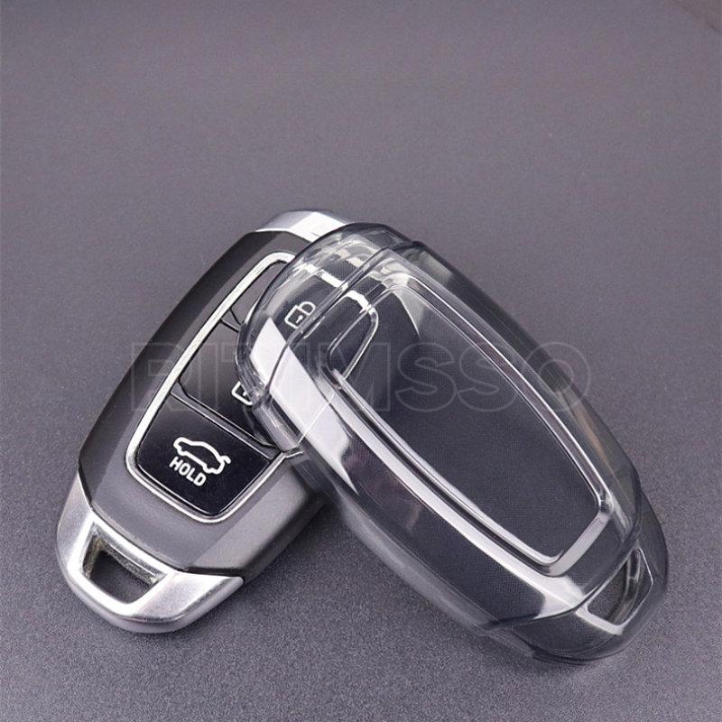 For Hyundai I30 Ix35 Kona Encino Solaris Azera Grandeur Ig Accent Santa Fe Palisade Custo Tpu Car Key Fob Case Key Fob Cover