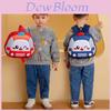 Children Cartoon Hard Shell Backpack With Oxford Fabric And Ergonomic Straps For School Use