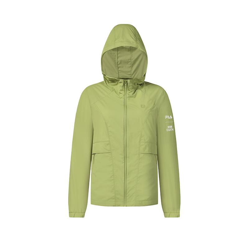 Fila X BBC Earth Casual Fashion Fresh Outdoor Jacket Women Jacket Mustard-Pink A11W437709FMT