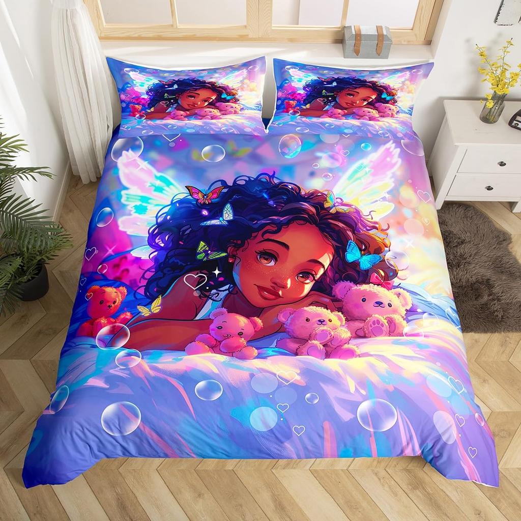 Bubble Duvet Cover Sets For Kids Boys Girls Queen King Lightweight Quilt Cover Underwater Themed Bedding Set Room Decor No Quilt