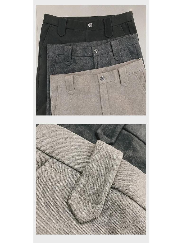 Pánské podzimní 2022 korejského stylu slim-fit business casual kalhoty