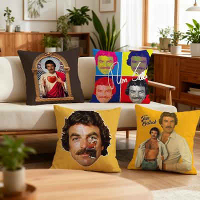 Tom Selleck Magnum P I federa Migliore Casa Ufficio Cuscino Caffè Divano Stampa Decorazione Stanza Negozio Auto Semplicità Nordica Hit