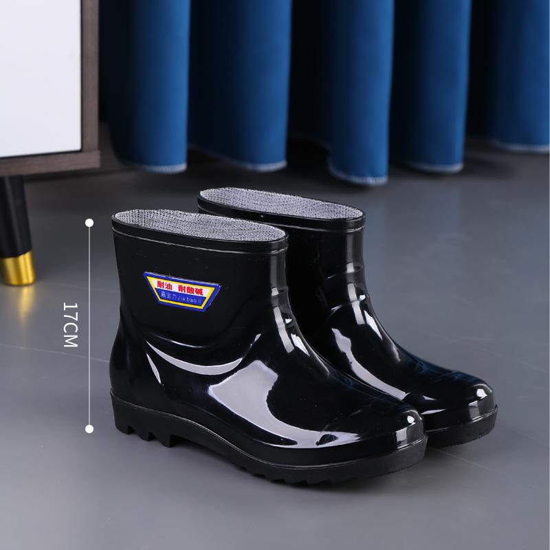 

Мужские водонепроницаемые нескользящие резиновые сапоги Zhengli с толстой флисовой подкладкой, кислото- и щелочестойкие, очень высокие. Size 41