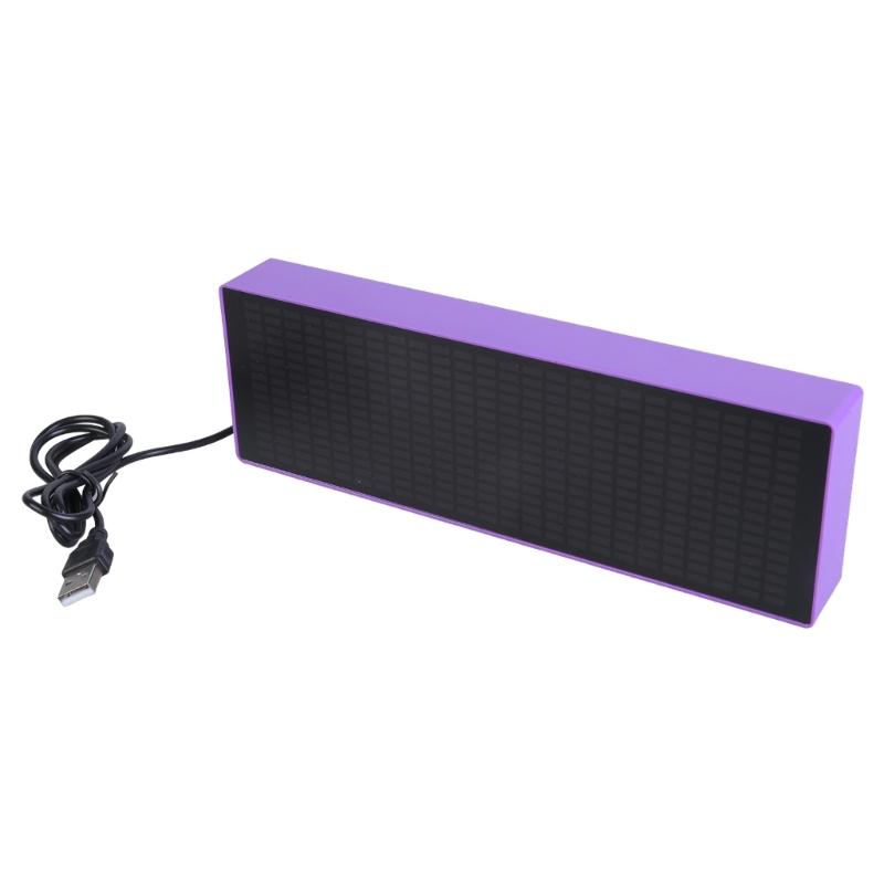 Music Spectrum Display 20 Dynamic Effects Voice Sensors Pickup Analyzers with Clock 384 LEDs 1624 Segment Rhythm Light