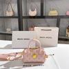 Fashionable and Popular Embossed Boston Bag, High-end Pink Hand-held Pillow