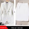 Women's Rose Red Elegant Three-Piece Suit: Spring/Fall Long Sleeve Jacket.