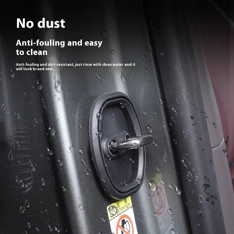 For XPeng G7 Xiaopeng G7 Door Lock Protective Cover Silicone Door Lock Buckle Cover Shock Absorption Cushion G7 Modification