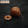 130ML Classic Yixing Purple Clay Teapots Handmade Apple Pot Raw Ore Section Powder Slurry Mud Kettle Chinese Zisha Tea Set Gift