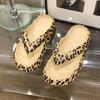 Infradito Pantofole antiscivolo da spiaggia estive leopardate Infradito da donna con suola morbida per esterno