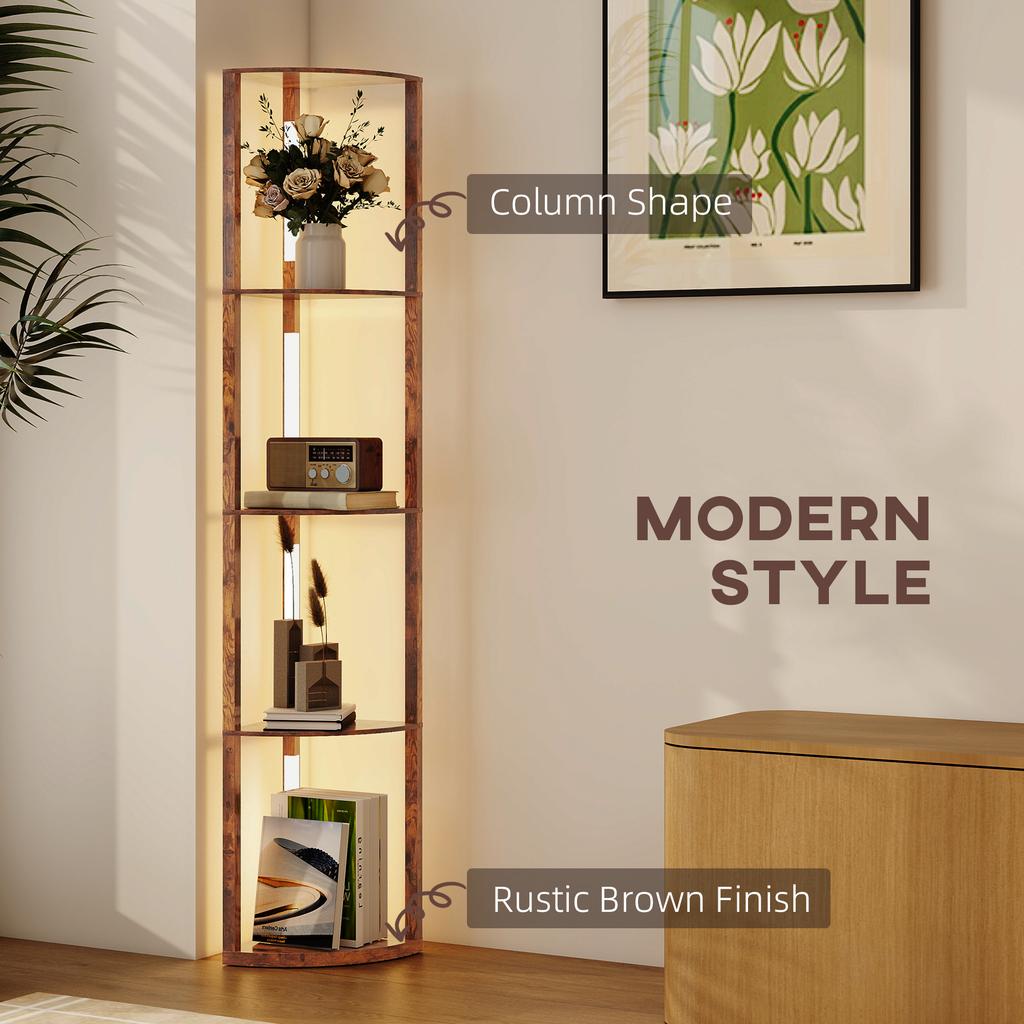 4-Tier Corner Floor Lamp