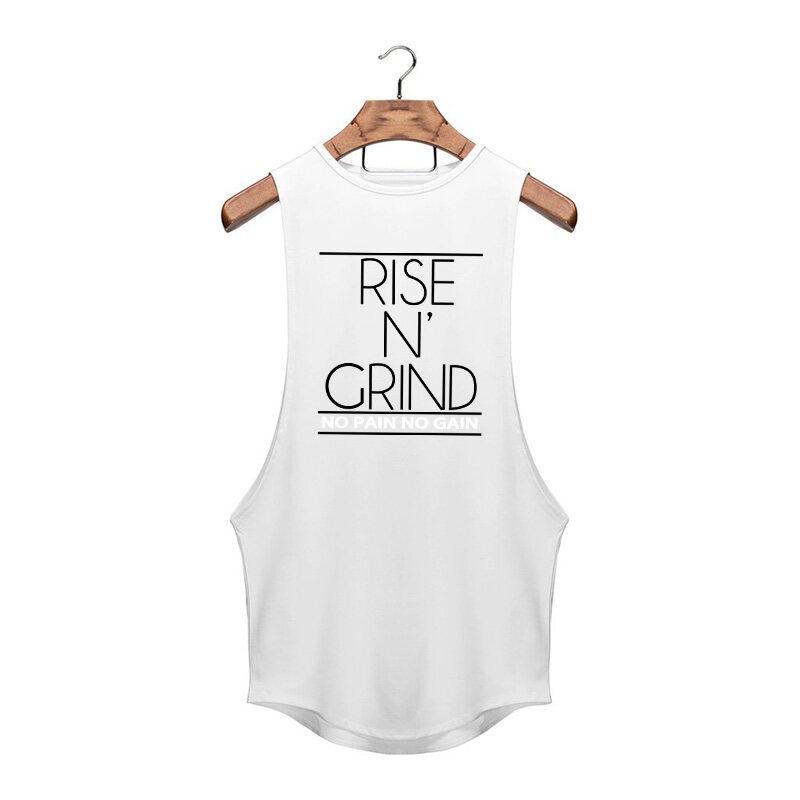 Muscleguys Letní posilovací oblečení Kulturistické tílko Pánské Fitness tílko Bez rukávů Bavlněné Svalové Sportovní vesta