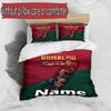 3pcs Duvet Cover Set (1*Duvet Cover + 2*Pillowcase, Without Core), Custom Name Cristiano Ronaldo Pattern Bedding Set, Home Bedroom Decor Gift