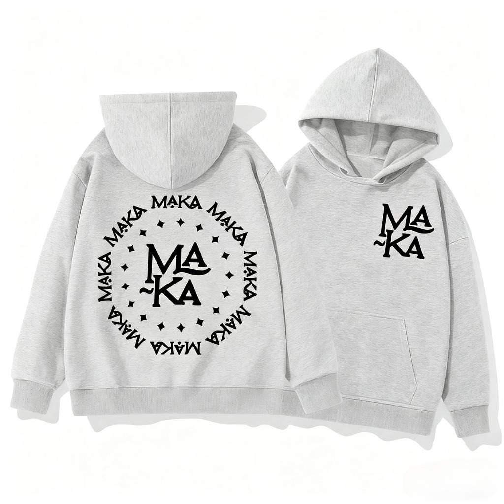 Rapper Maka Logo Print Hoodies Harajuku Hip Hop Hooded Autumn Leisure Sweatshirt Men Women High Quality Fashion Winter Pullovers