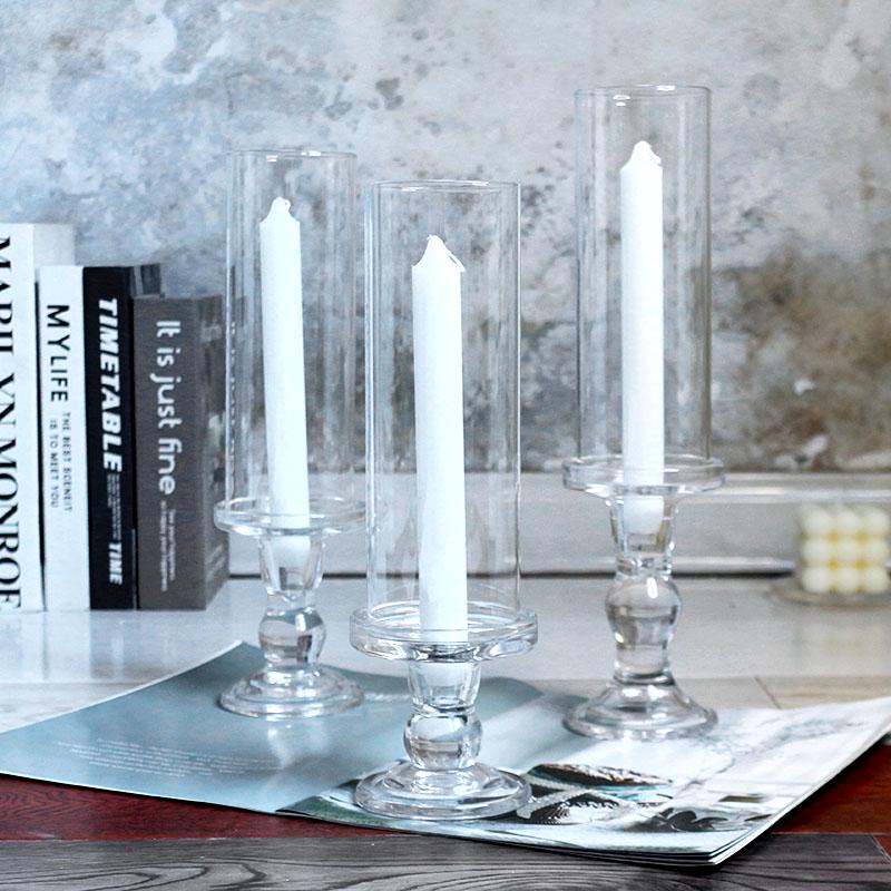 Nordic Retro Glass Candlestick - Romantic Candlelight for Weddings, Restaurants, and Parties