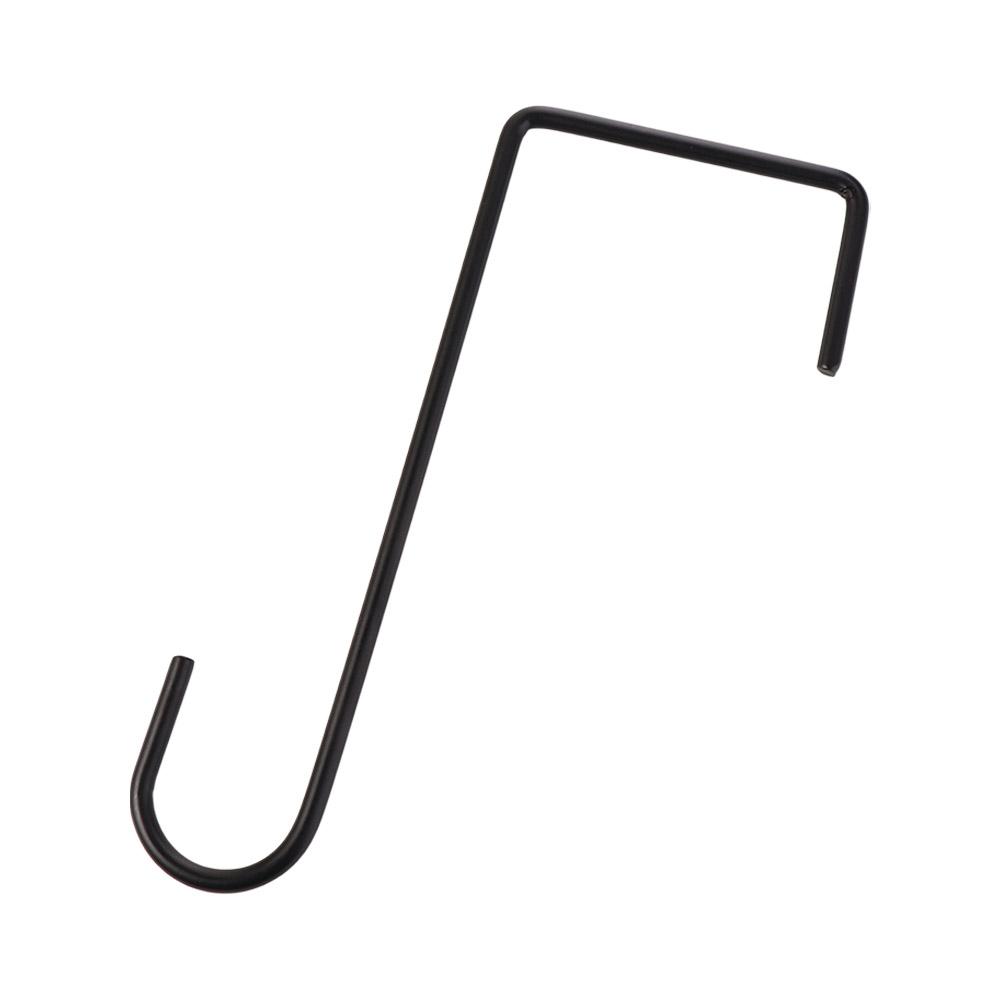 

3pcs Gardening Accessories Iron Fence Hooks Reusable Creative Guardrail Hooks Durable Fence Flower Groove Hooks Outdoor S чорний