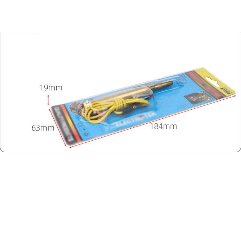 

Медный тестер автомобильных цепей Портативный тестер для ремонта транспортных средств Инструмент для диагностики цепей автомобиля 10.2*4.3*1.1cm золотой
