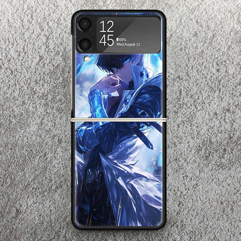 Game Yu-Gi-Oh Print Case For Samsung Galaxy Z Flip 3 4 5 6 7 5G Phone Shell Flip7 Flip6 Flip5 Flip4 Flip3 Pattern Cover Galaxy Z