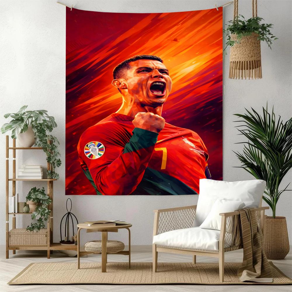 Cr7 Handwoven Tapestry Psychedelic Art Made For Studio Wall Dorm Wall Living Room All Season Gallery Wall Gift For Birthday