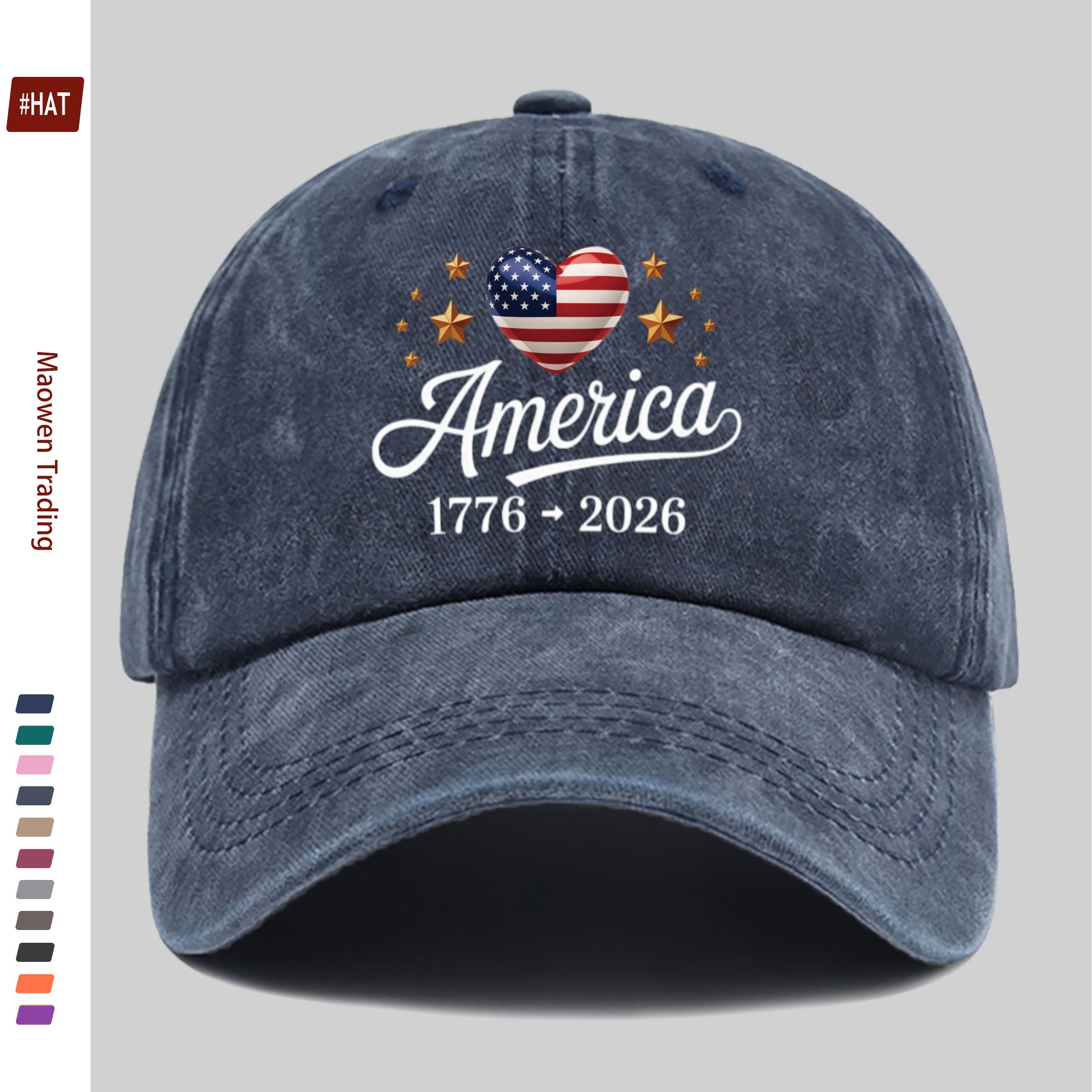 pc Womens American Flag Stars Baseball Cap Adjustable Vintage Trucker Hat with Flag Print Lightweight Breathable Polyeste 1pc