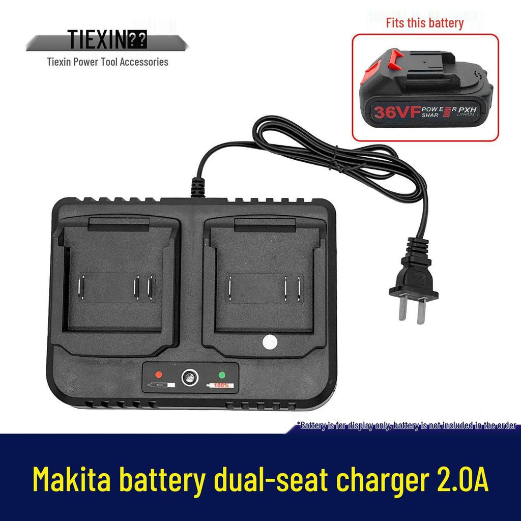 Dual Socket Lithium Battery Charger - Two-in-One Charging Unit