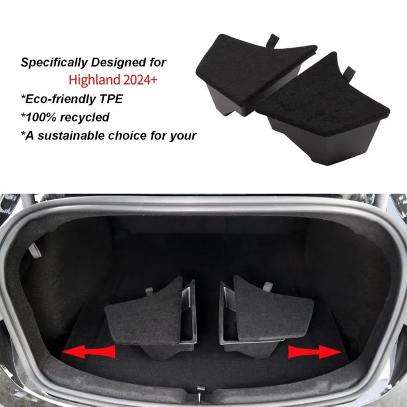 Water Resistant Automotive Door Panel Storage Containers Set of 2 Plastic Easy to Clean For Travel Essential & Daily Use