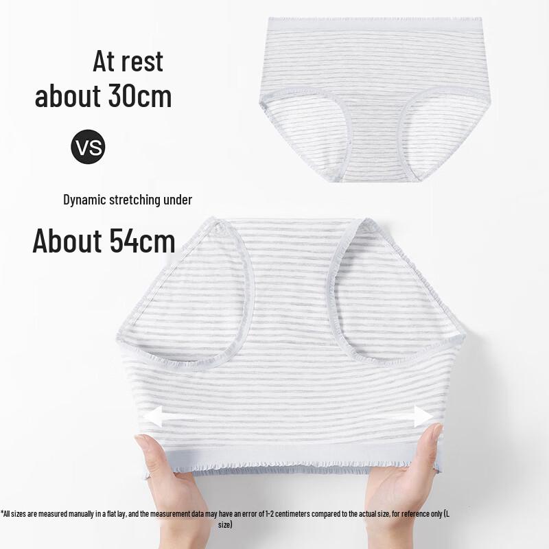 Fenteng Women's 40S Colored Cotton Antibacterial Underwear 4-Pack